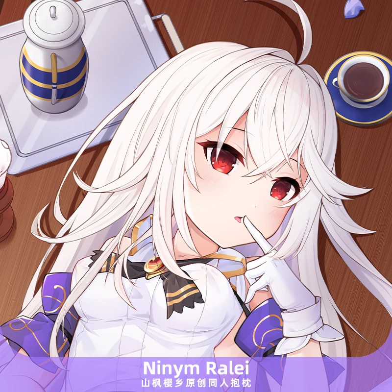 أنيمي Tensai الأصلي Ouji No Akaji Kokka Saiseijutsu مثير فتاة Ninym Ralei كيس وسادة Dakimakura غطاء الجسم