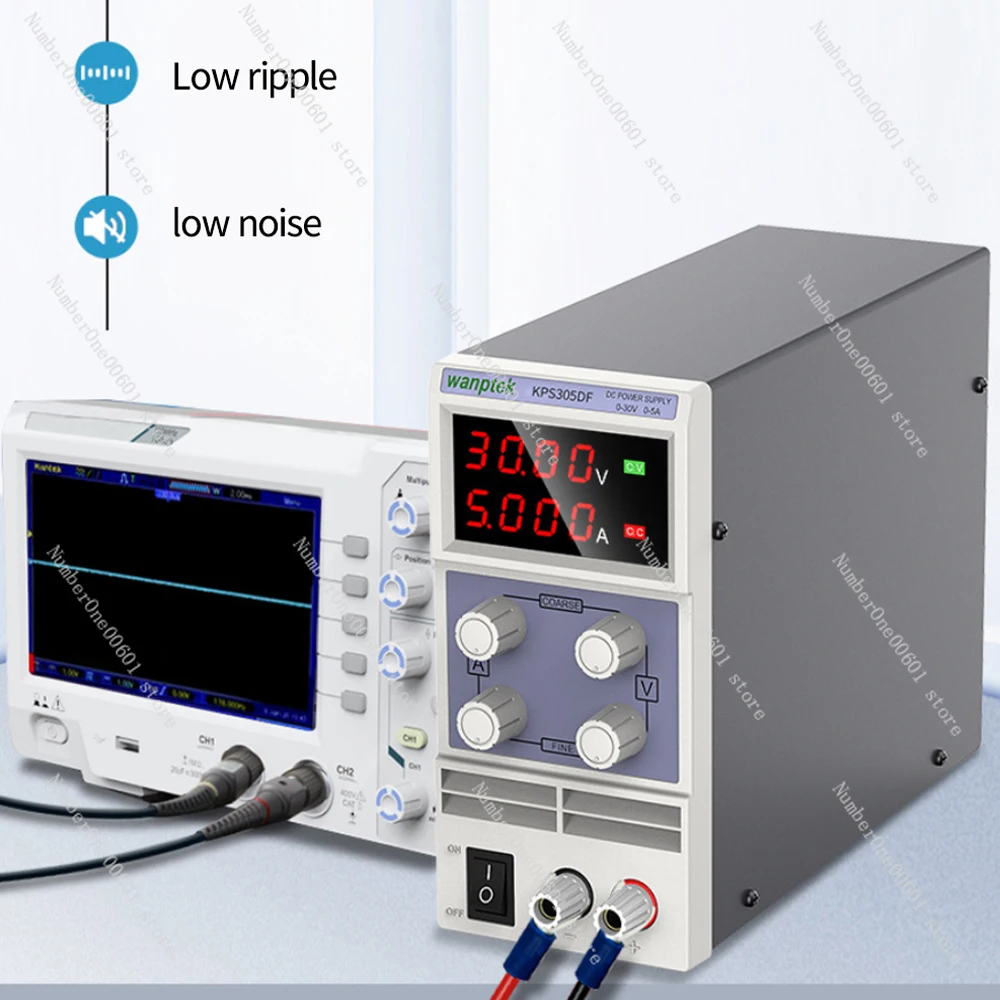 Wanptek KPS305DF 4 Digits LED DC Power Supply 0-30V/0-5A 110V-230V 0.1V/0.001A  Digital Adjustable