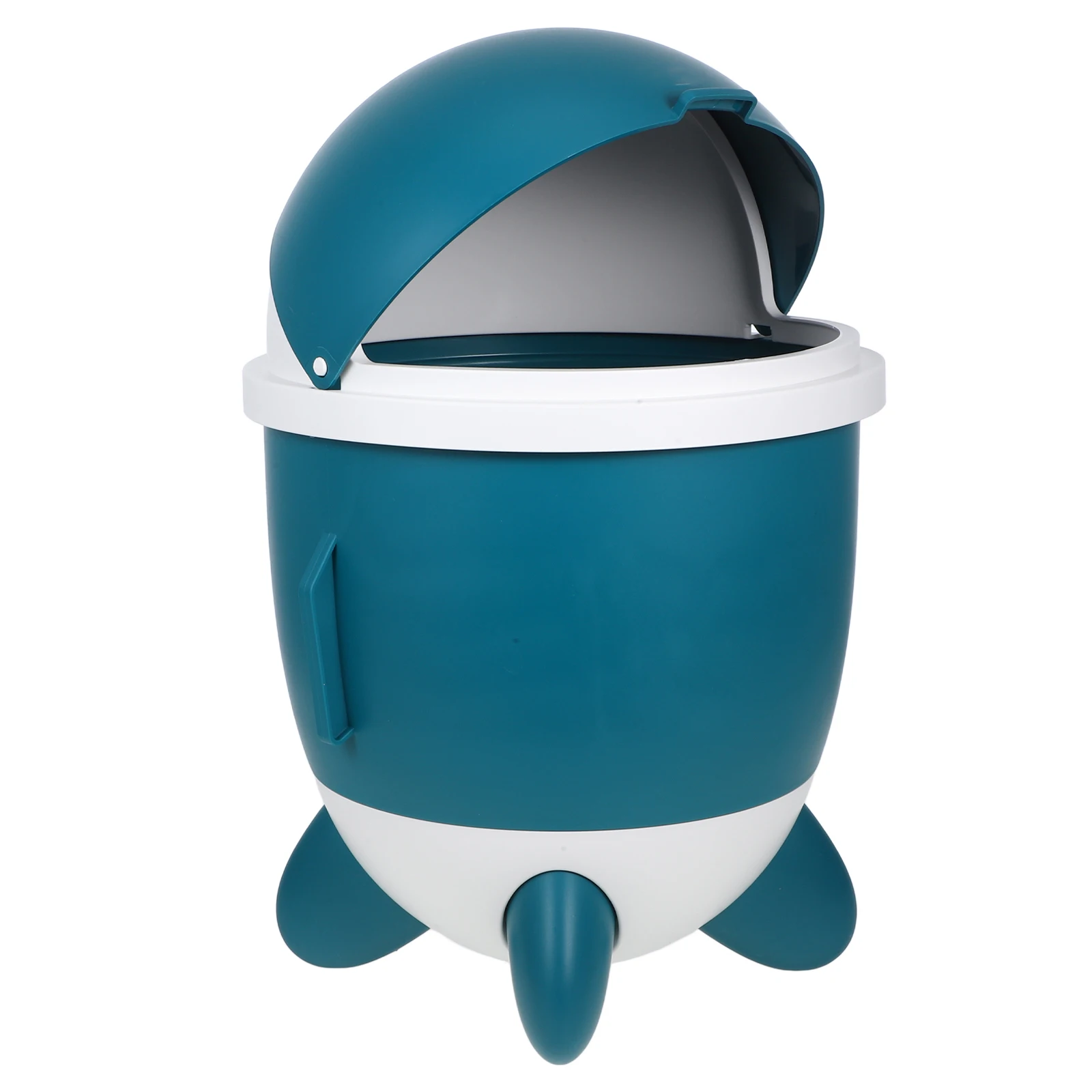 

Rocket Shaped Trash Can Large Capacity Plastic Wastebasket Desktop Garbage Bin For Bedroom Living Room Bathroom Office