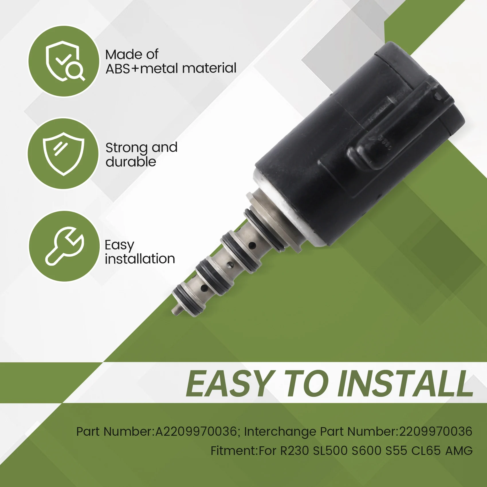 

ABC Suspension Valve Solenoid Valve Block For Mercedes Benz SL500 CL55 R230