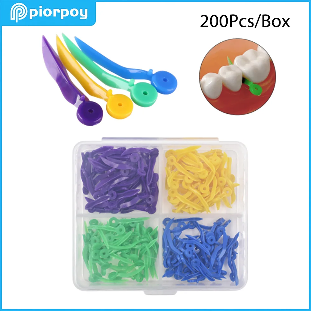 

PIORPOY Dentistry Material Disposable Dental Wedges Tooth Gap Wedge Size Large Medium With Hole Dentist Oral Care Accessories