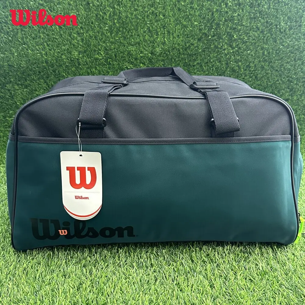 

Wilson Blade Super Tour v9 2024 Emerald Green Small Duffel Tennis Racket Bag Court Tournament Tennis Bag Max For 2 Pcs Racket