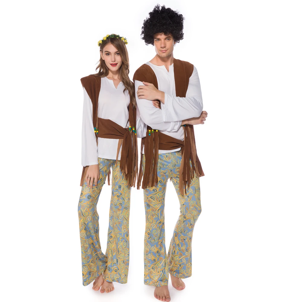 

Adult Halloween Couple's Indian Tribe Princess Costume Role Play Traditional Ethnic Women's Fashion Stage Outfit Polyester