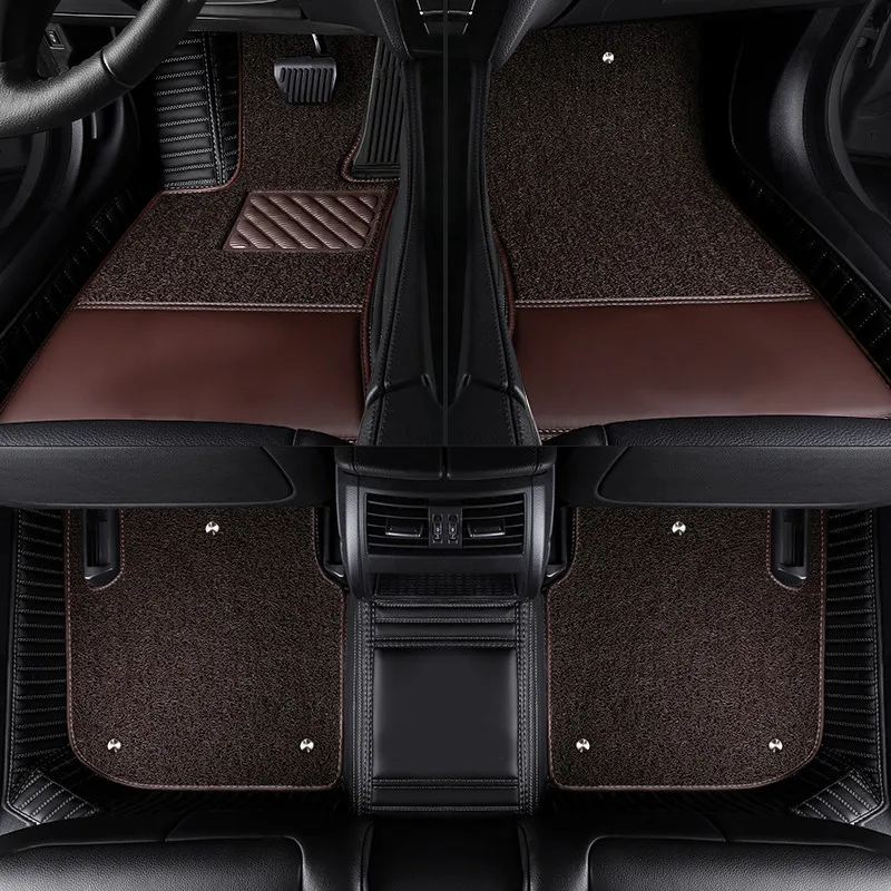 Top quality! Custom special car floor mats for Jeep Wrangler JL 2024-2018 2 door non-slip double layers carpets,Free shipping