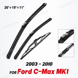 Wiper LHD Front & Rear Wiper Blades For Ford C-Max MK1 2003 - 2010 Windshield Windscreen Window Car Rain Brushes 26