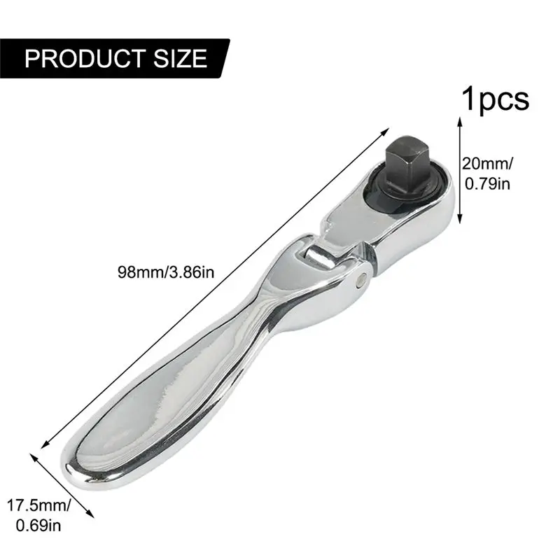 【~ NEW A01R】1/4 Fast Rotatable Double-Headed Mini Ratchet Wrench 72-Tooth Socket Screwdriver Handle Screwdriver Ratchet Wrench