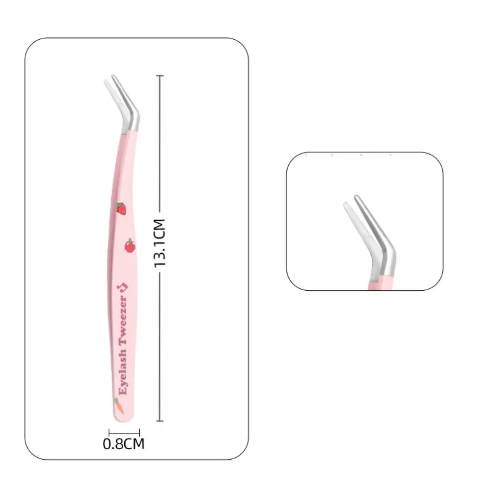 New 7 Types False Eyelash Tweezers Stainless Steel Anti-static 3D Lashes Extension Tweezer Pincet Curved Strip Makeup Tools