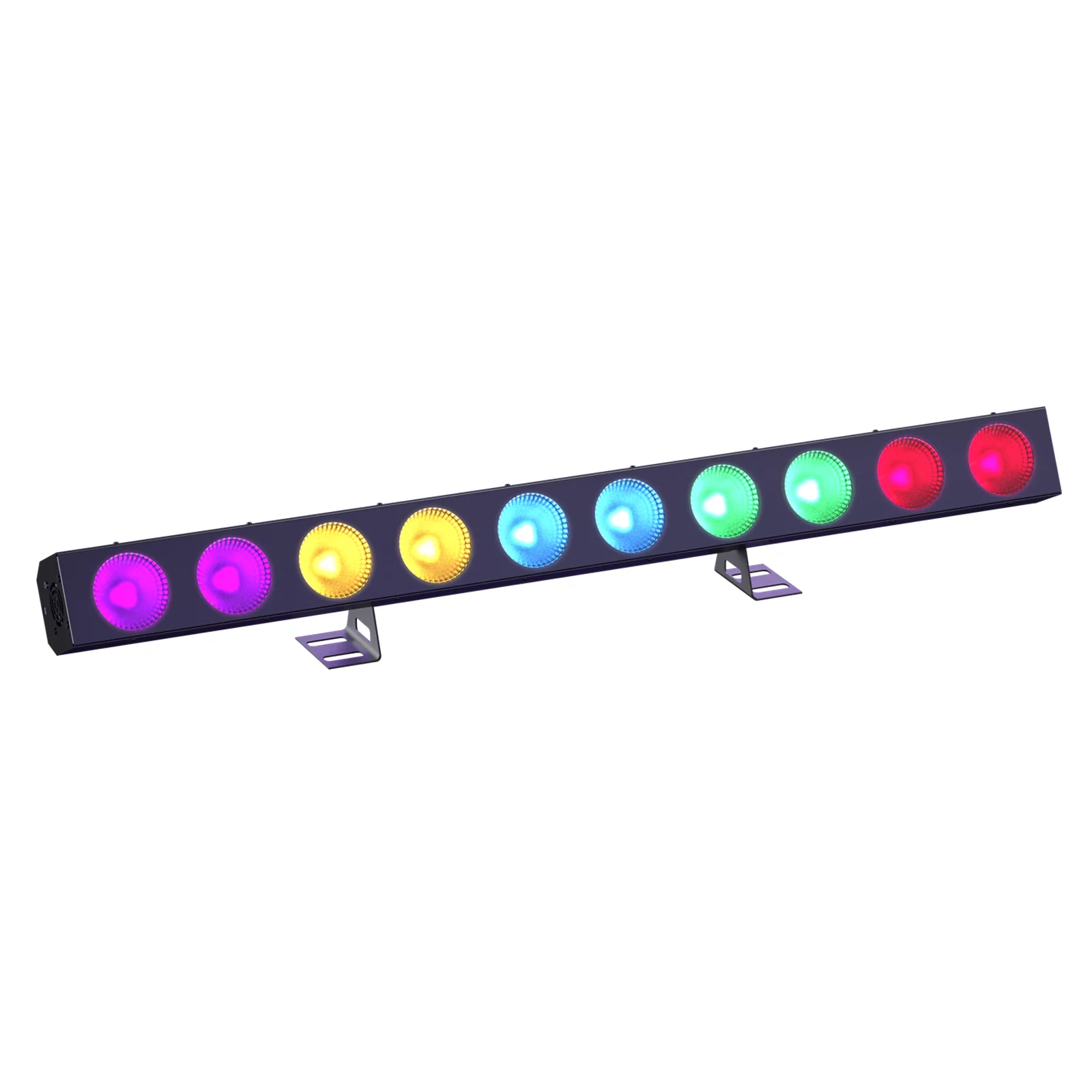 Yiflamefly 10-Augen COB Matrix Lichtleiste RGBW LED Wall Washer Lichtleiste DMX Disco-Beleuchtung für Hochzeiten, Partys, Bars, KTV-Shows, Nachtclubs