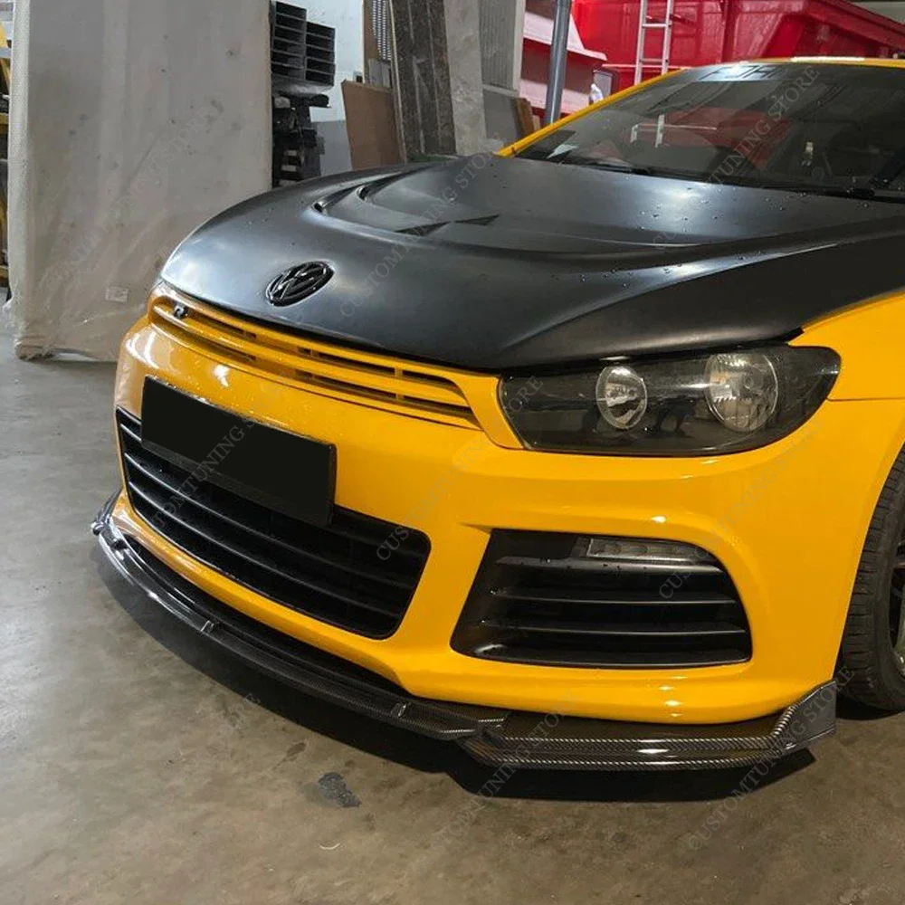 

For VW Scirocco MK3 R Front Bumper Lip Spoiler Splitter Diffuser Retroft Scirocco Ⅲ R 2010-2014 PRE-Facelift Bodykits Tuning