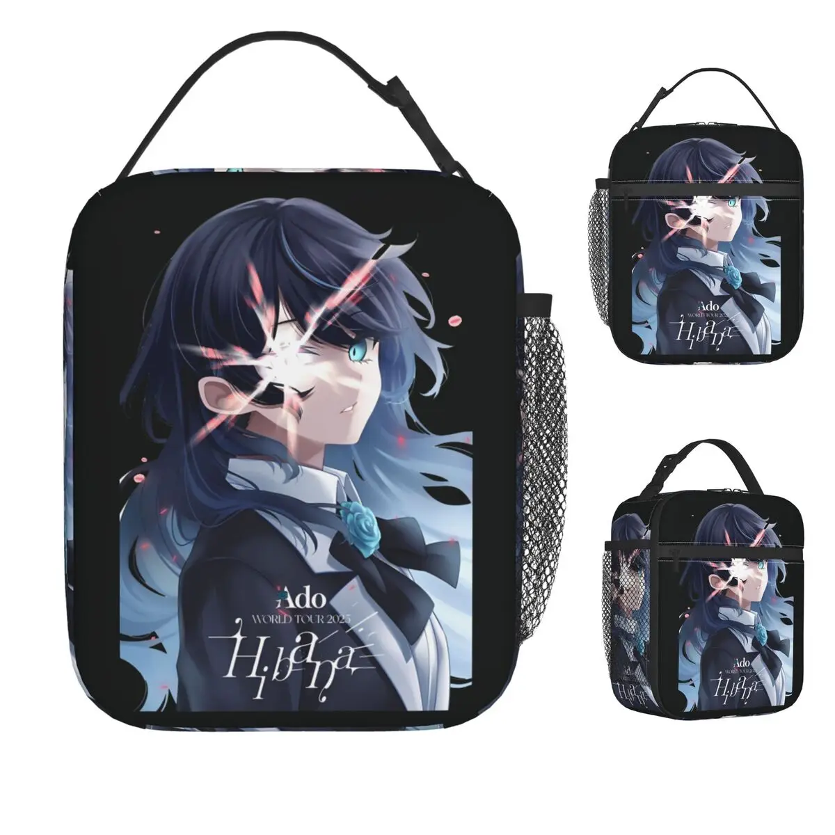 

Ado Wish Tour Japan Singer Сумка для обеда Ado Hibana World Tour 2025 Ланч-бокс Офисная сумка-холодильник Повседневная оксфордская термосумка-тоут