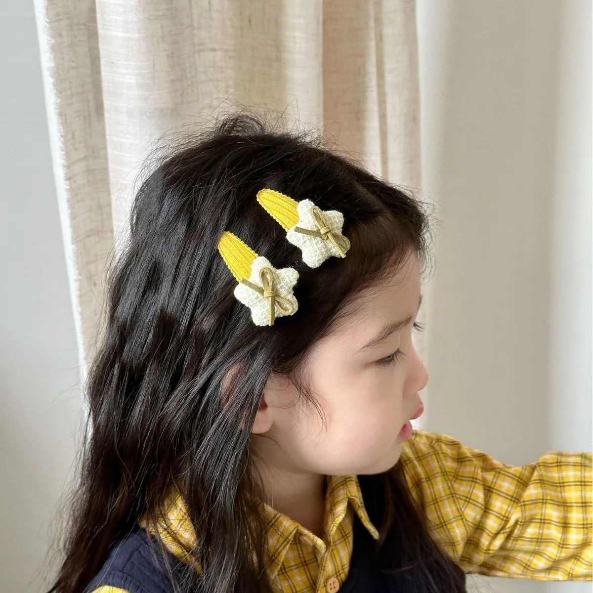 2 قطعة مقاطع الشعر للأطفال حزمة الكورية الخماسي Kawaii الحلو تنوعا القوس دبابيس الشعر عالية الجودة إكسسوارات الشعر لفتاة