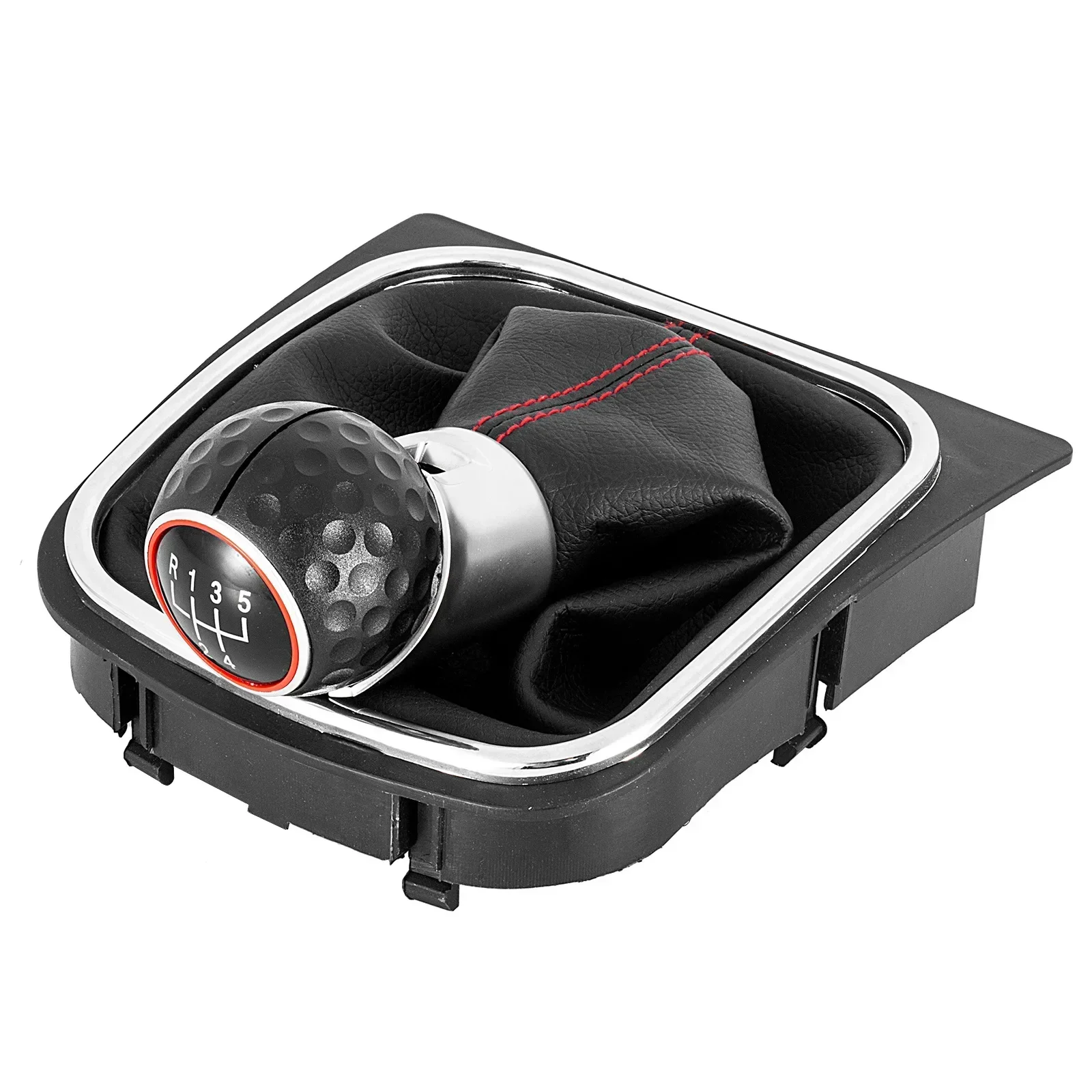 Gear Shift Knob for VW Golf 5 MK5 R32 GTI GTD Golf 6 MK6 R20 2004-2013 Car Stick Lever Shifter HandBall with Gaiter Boot Cover