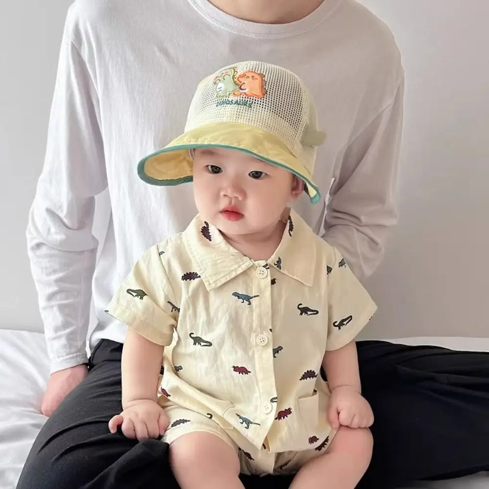 

Thin Children's Mesh Basebal Hat Large-Brim Sunshade Kids Summer Sun Hat Comfortable Korean Style Baby Duckbill Hat