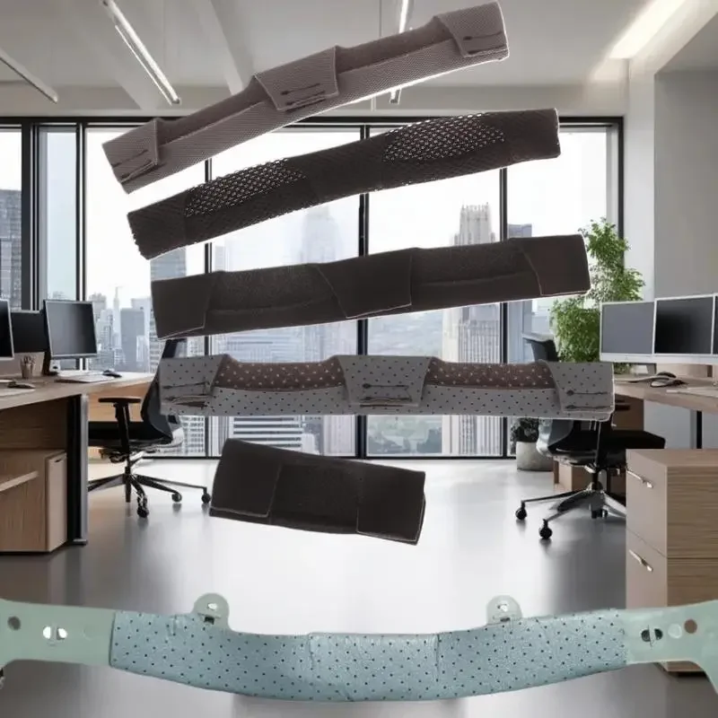 حزام عصابة رأس بوسادة هوائية باللون الرمادي والأسود، قطعة واحدة من بطانات إسفنجية للقبعة الصلبة، أداة خوذة عالمية مضادة للتعرق #5