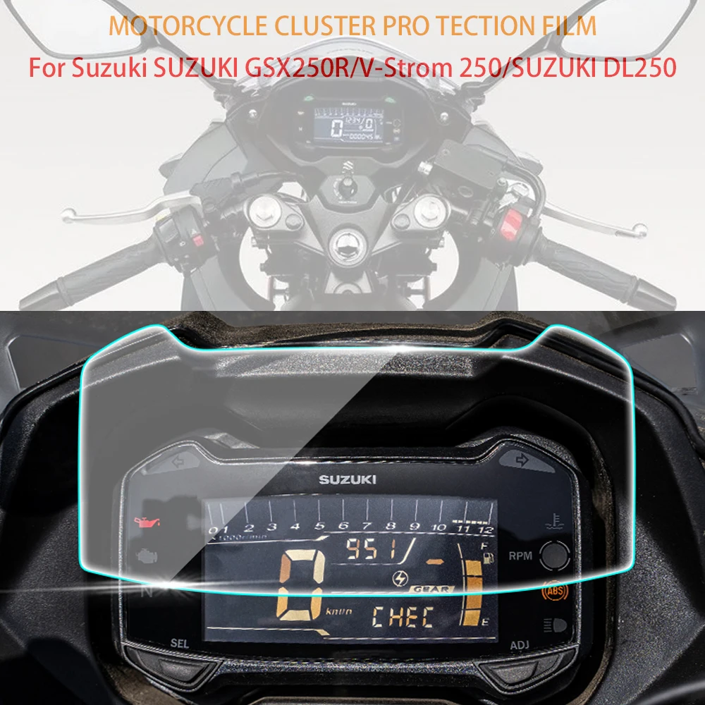 For GSX250R DL250 V-Strom DL V Strom 250 GSX 250r Accessories Part Instrument Protective Film Dashboard Screen Protector