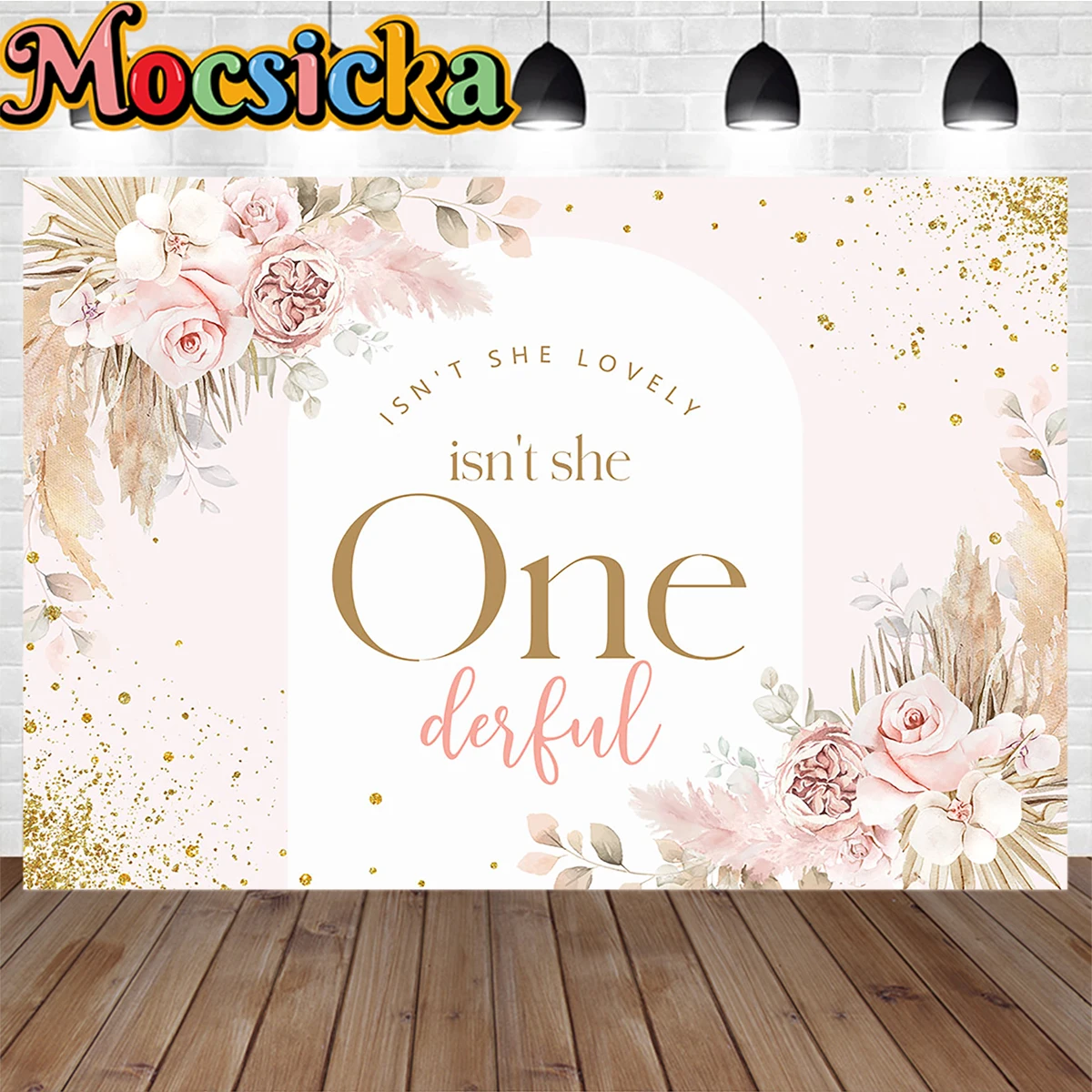 Telón de fondo para Baby Shower, fotografía para niña dulce, una pequeña flor silvestre está en el camino, Fondo de fiesta de cumpleaños, cabina rosa de mariposa