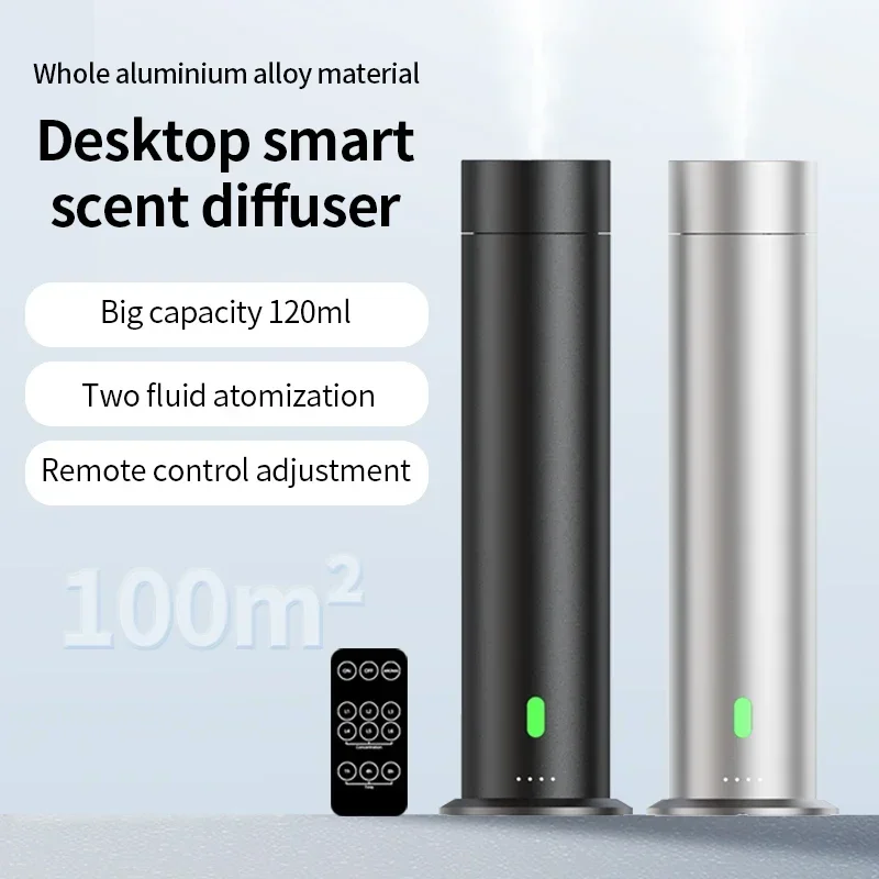 Super Quiet Hotel Lobby Silver Electric Tuya Fragrance Oil Diffuser Smart Scent Air Machine with Wifi App Control