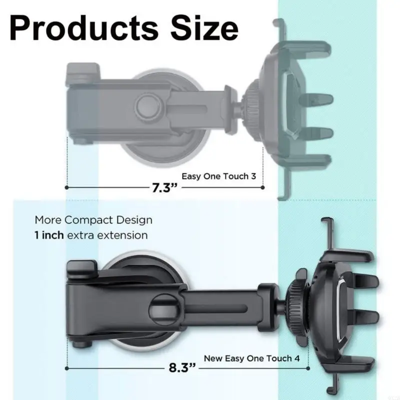 범용 전화 마운트 홀더 스탠드 개폐식 홀더 흡입 컵 자동 요람