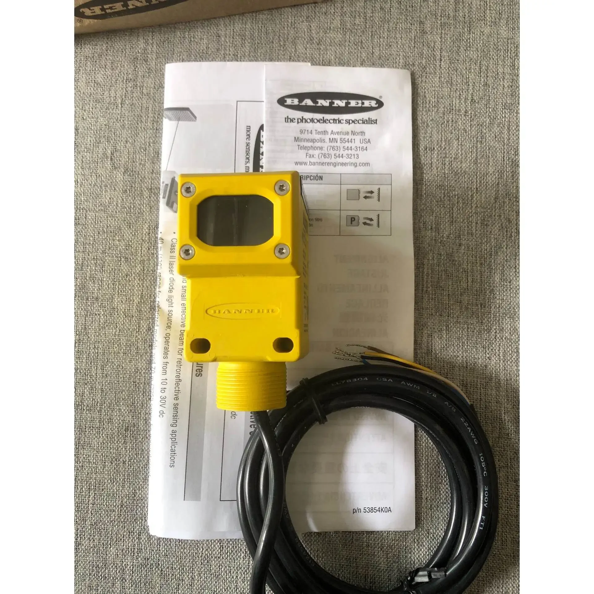 Tope100% New Original American Bonner Photoelectric Sensor Q45BB6LLP