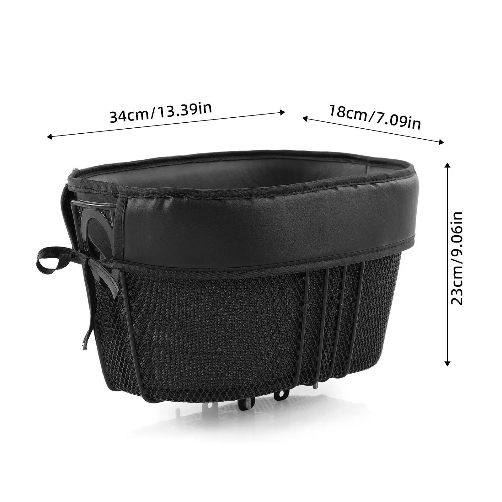 Dog Bike Basket Mountain Bike Shopping Basket Portable Cat and Dog Carrier for Bike Front Crossbar with Sponge Liner SafetyStrap