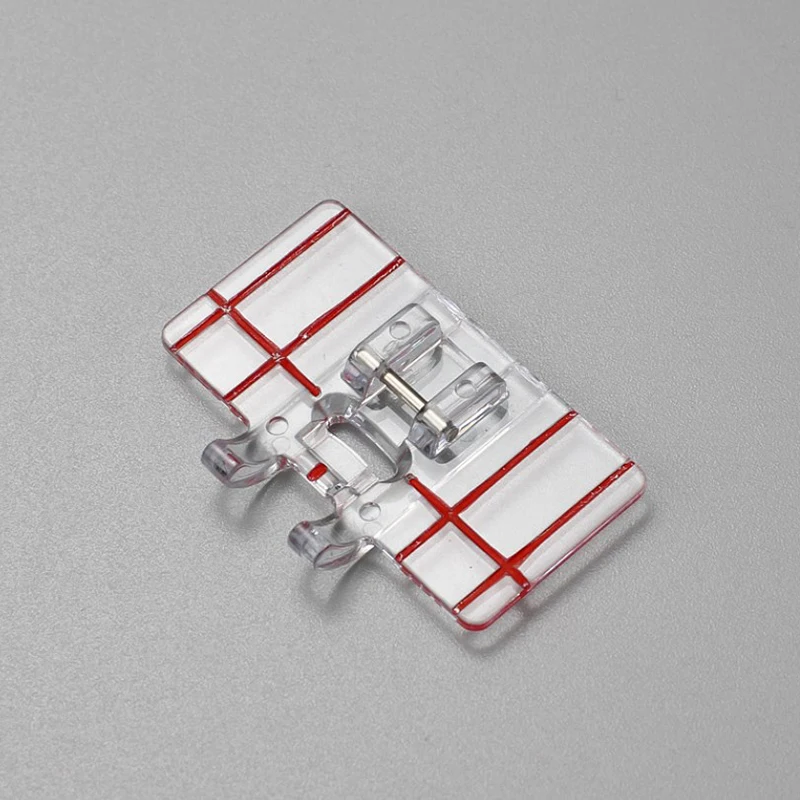 1pc Plastic Clear Parallel Stitch Tool Foot Presser Border Guide Foot Domestic Sewing Machine Accessories