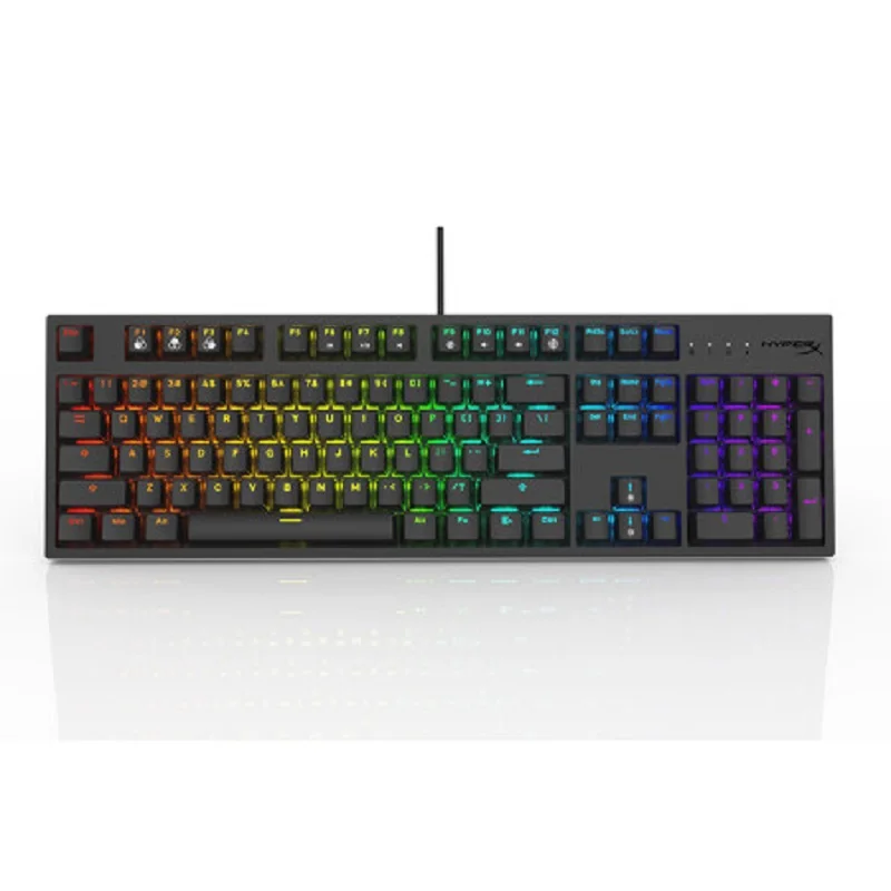 Original hyperx mars 2 fio interruptor vermelho teclado de jogos rgb backlight esports teclado mecânico para desktop