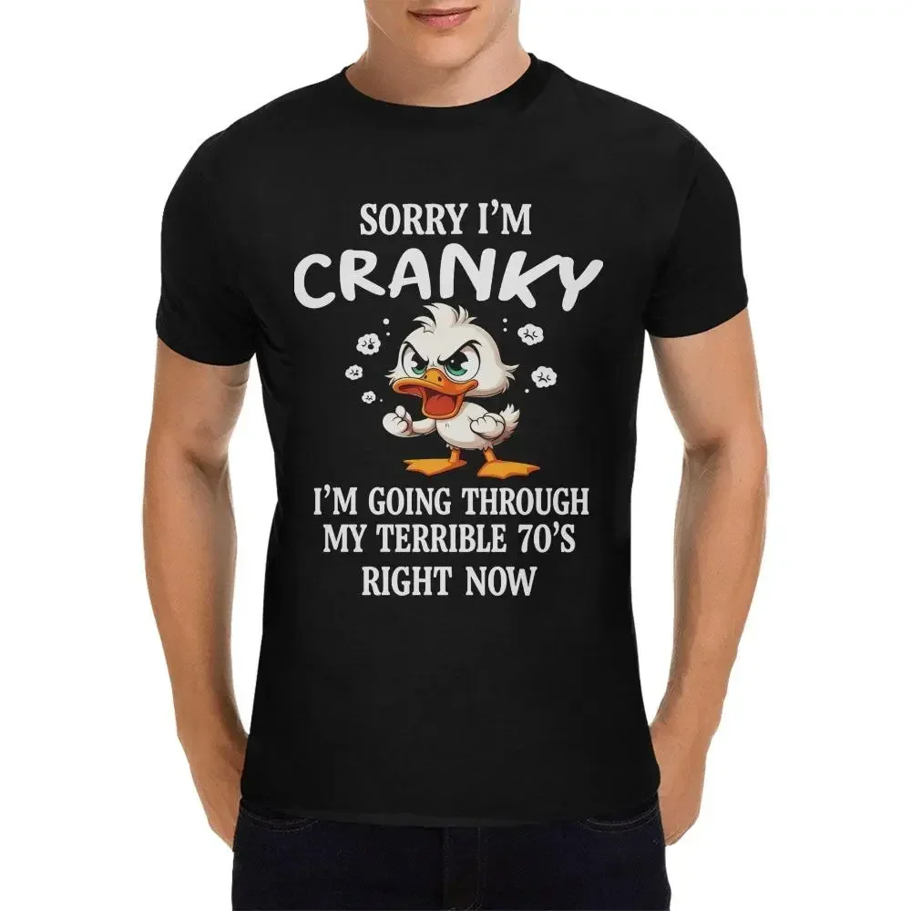 [100% Cotton] Easter Funny 70s Duck Graphic TEE, casual crew neck outfit,  unisex couple fashion shop, cute retro style, perfect gift for boyfriend husand wife, easter gift