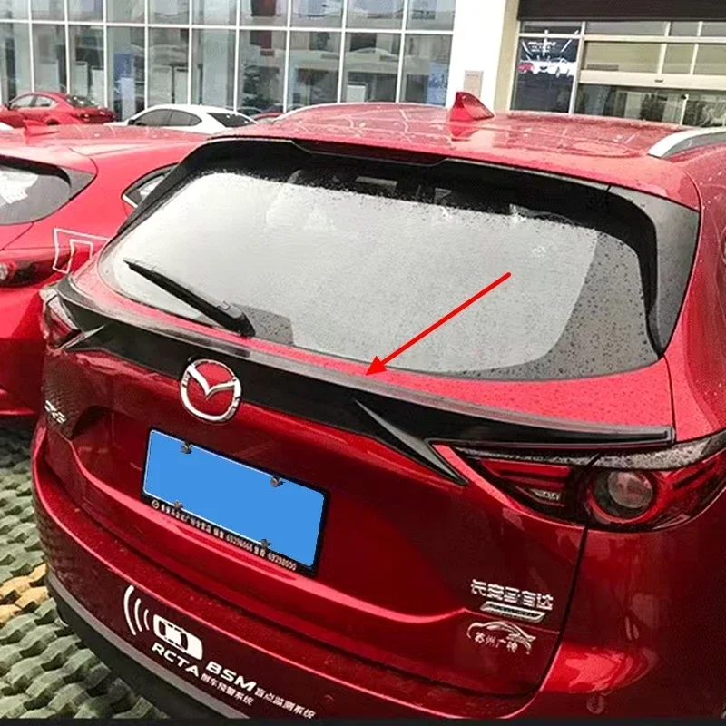 Car Styling ABS Plastic Painted Color Rear Middle Spoiler Trunk Lip Wing For Mazda CX-5 CX5 2017 2018 2019
