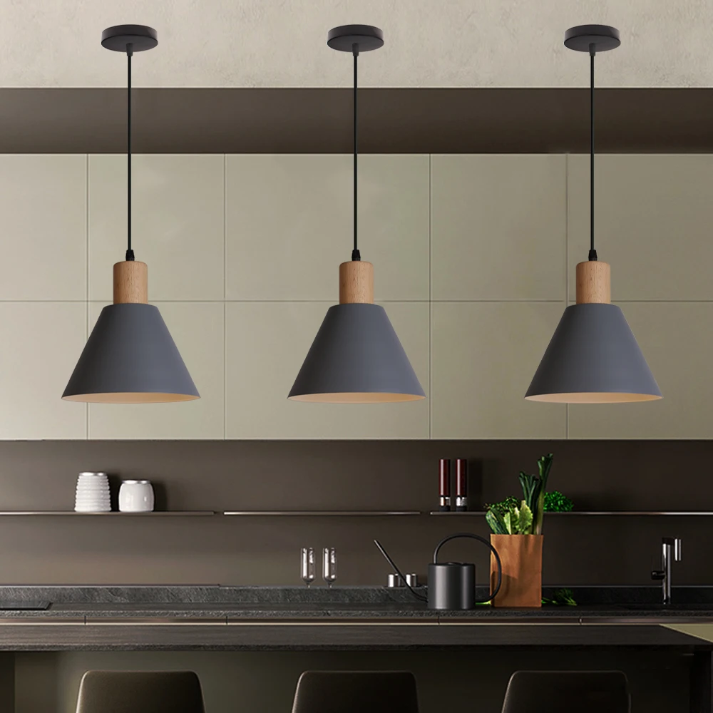 Imagem -02 - Nordic Industrial Led Pendant Light Lâmpada de Suspensão Moderna Luminária Lustre de Teto Casa Sala de Estar Decoração da Cozinha E27