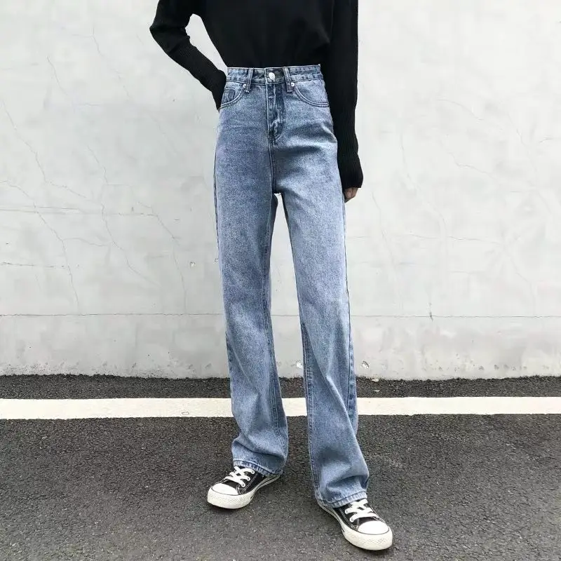 

Fa9012-1 2019 new autumn winter women fashion casual Denim Pants korean womens clothes