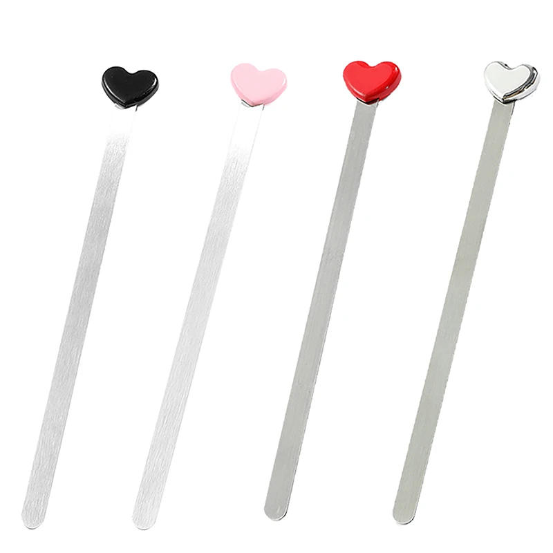 Fashion Simple Design Love Heart Metal Bookmarks Creative Beautiful High Quality Bookmark Gift School Office Supplies Stationery