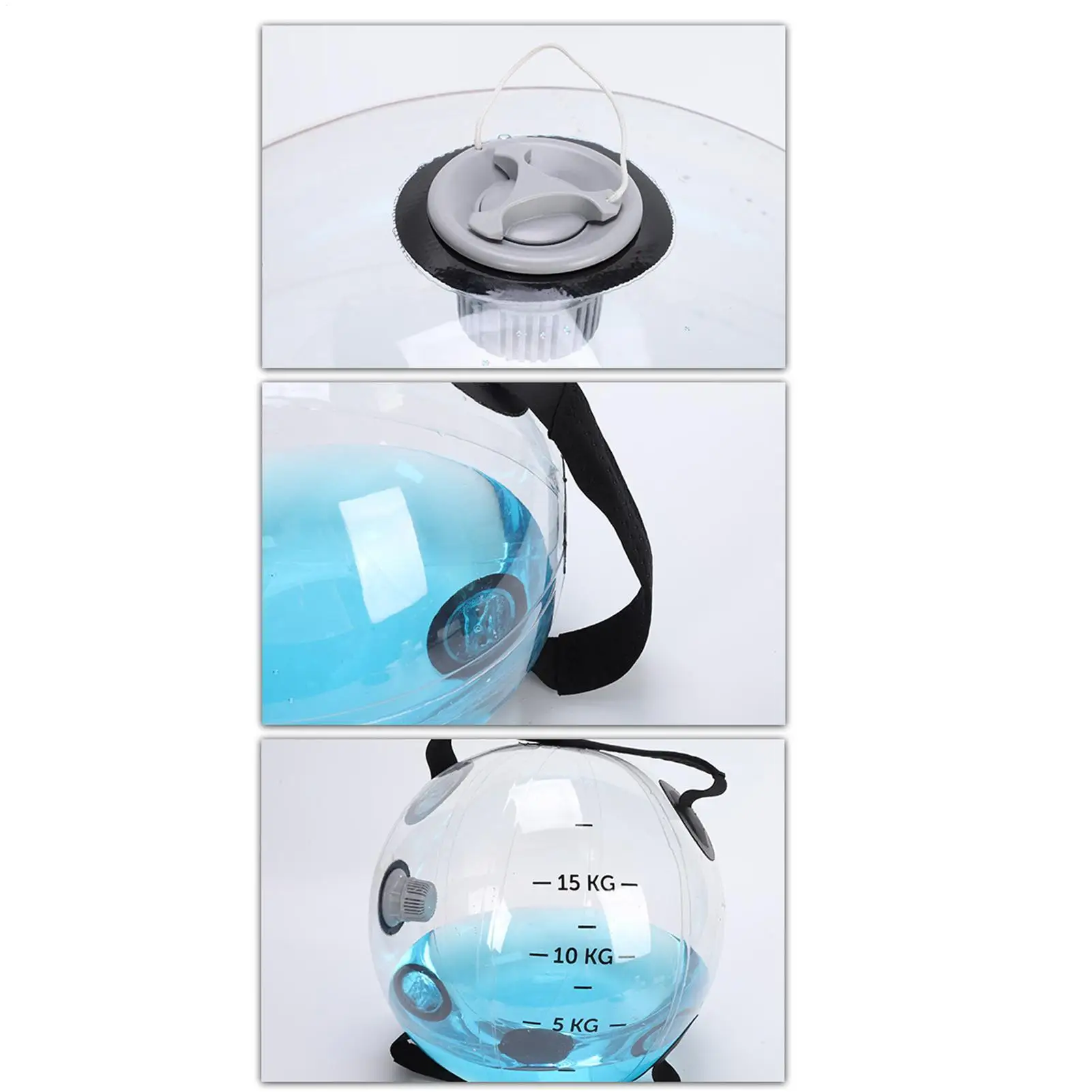 

Аква-мешки для тренировок, регулируемая сумка для тренировок по воде, 15 кг, регулируемые надувные мешки для воды для фитнеса, бодибилдинга, аква-мяч