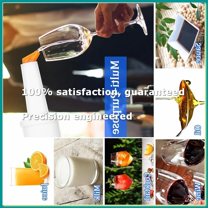 Conjunto de 6 Garrafas Profissionais para Servir Suco - Dosadores de Suco de 0,9 Quartos para Bartending, Armazenamento e Recipientes de Servir - A09G