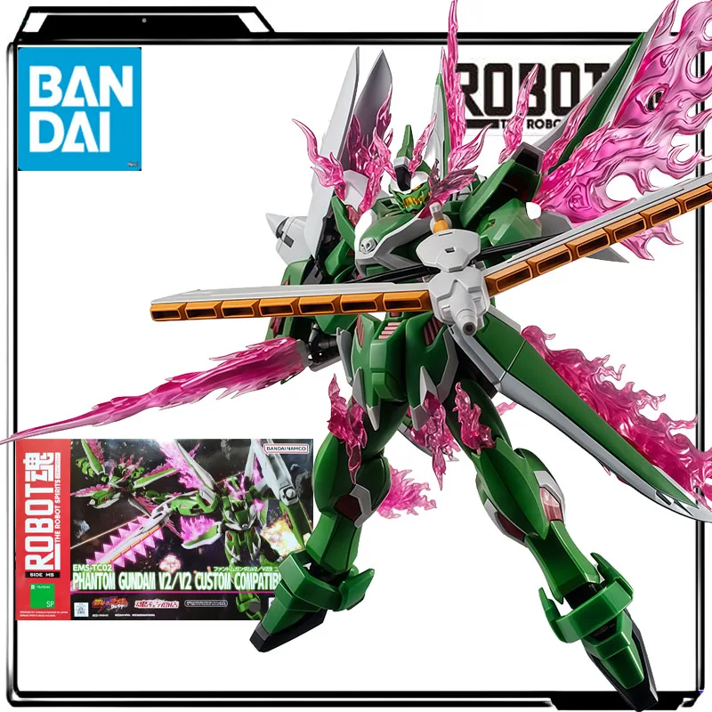 

Bandai натуральная аниме-фигурка ROBOT EMS-TC02 Phantom Gundam, экшн-фигурка, игрушки для мальчиков, детский подарок, коллекционная модель, украшения