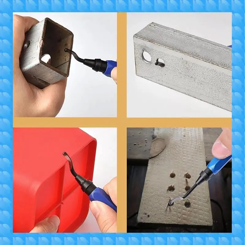 ETRT 2 Pcs Deburring Tool +10 Pcs BS1010 High Speed Steel Blades For Metal Resin PVC Pipes Copper Plastic 3D Printed Edges