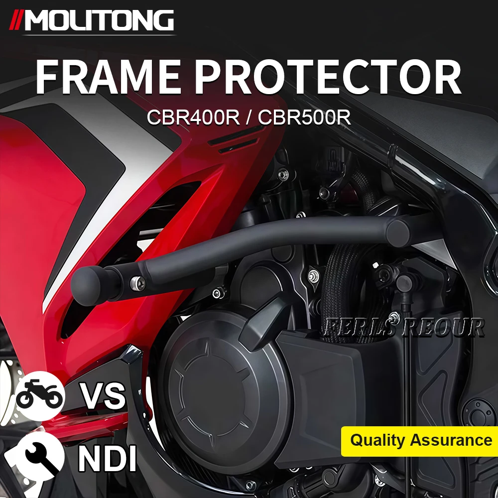 

FOE Honda CBR500R new bumper modified anti fall motorcycle protection frame spring competitive bar 2019-2024 CBR 400R CBR-400R