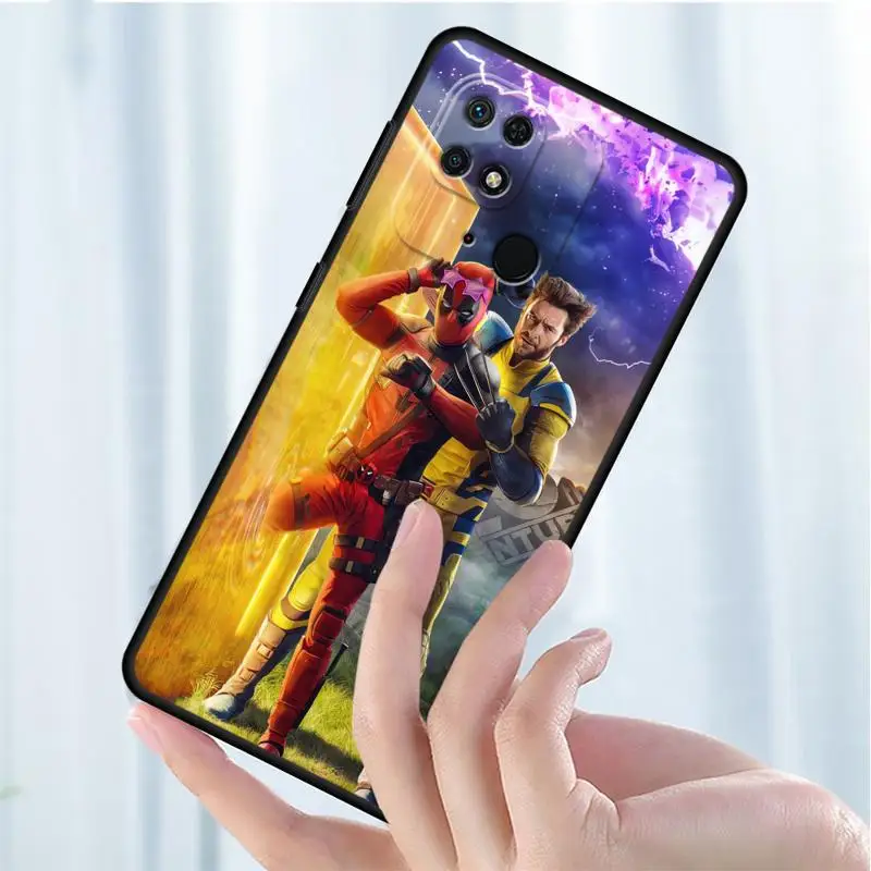 Marvel Deadpool And Wolverine Phone Case for Xiaomi Redmi Note 11 13 12 12S 10 9 pro Cover for Redmi 10 K40 10C 9 12C Cover