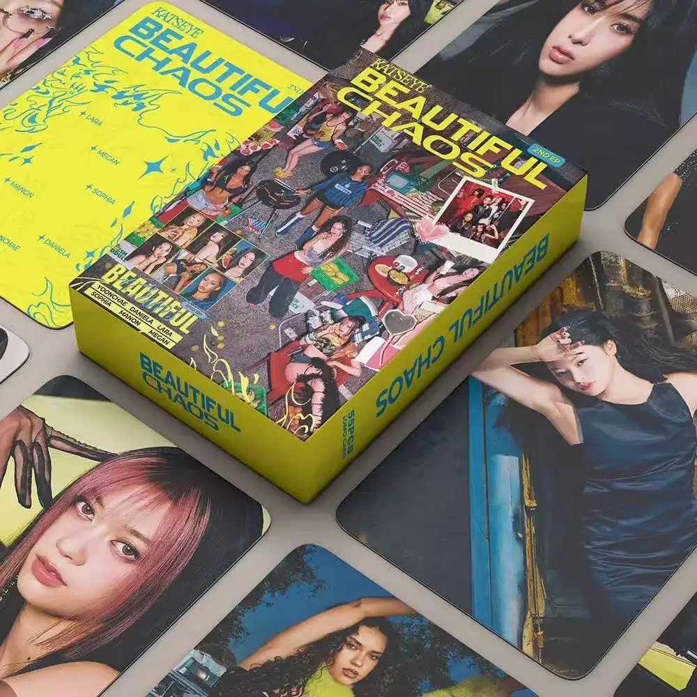 Kpop Idol KATSEYE Album Gabriela Lomo Cards Set - 55/92/124 Pcs HD Printed Photocards Stickers for Fans Gift