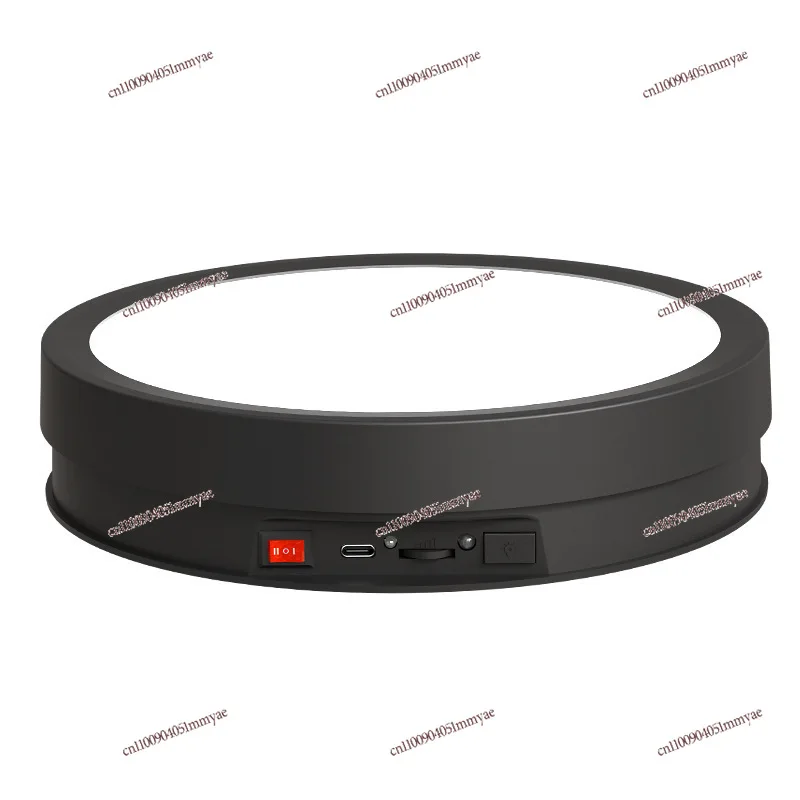 

Luminous Multi-function Display Stand New 22CM Remote Control Color Light Automatic Turntable Live Shooting Electric Rotating