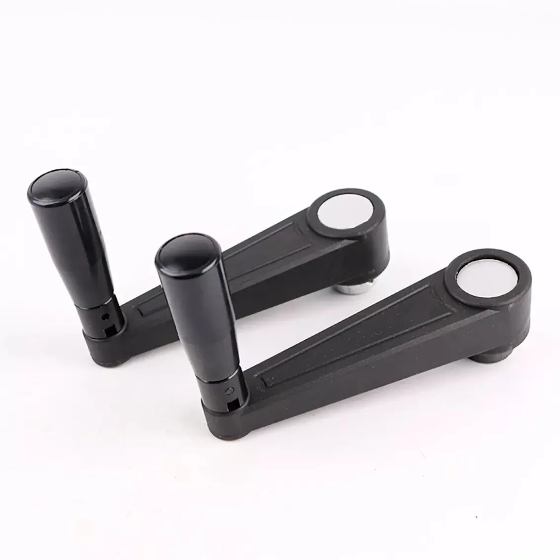 1Pcs Foldable Black Round Hole/Square Hole Mounting Crank Handles For Lathe Milling Machine Revolving Handle Length 63-160mm