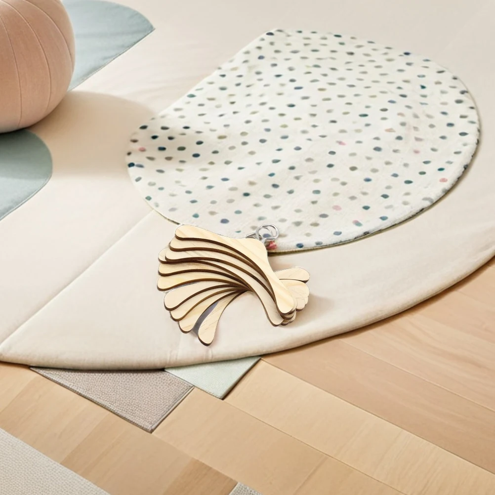 

20pcs Wooden Closet Organizer 12Cm Miniature Clothes Natural Storage Rack For Dollhouse Bedroom Furniture Bjd Outfit