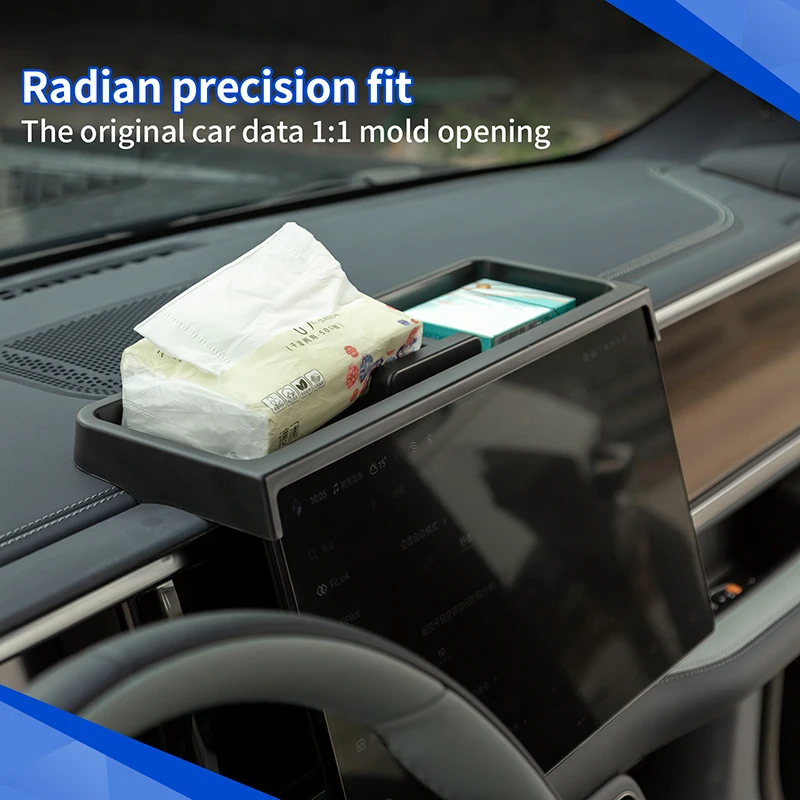 For BYD Leopard 5 2023+ Denza B5 Behind Dashboard Tray Storage Box Center Console Hidden Non-slip Storage Box Car Accessories