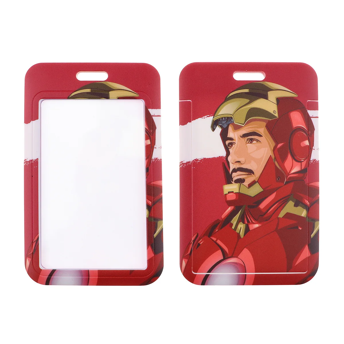 Disney Anime Spiderman Ironman Pvc Card Cover Student Campus Card Hulk Hanging Bag Card Holder Lanyard Id Card Toys Key Chain