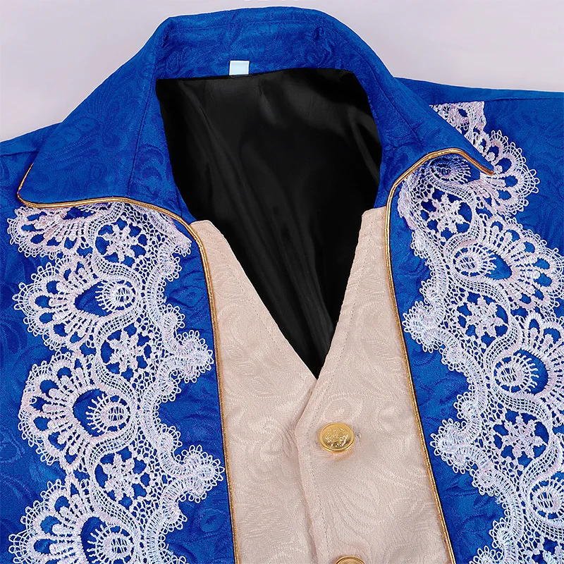 Herren Retro Gothic Viktorianischer Frack Viktorianischer Vampirprinz Oberbekleidung Jacke Renaissance Karneval Halloween Cosplay Mantel 2026 – Detail 9
