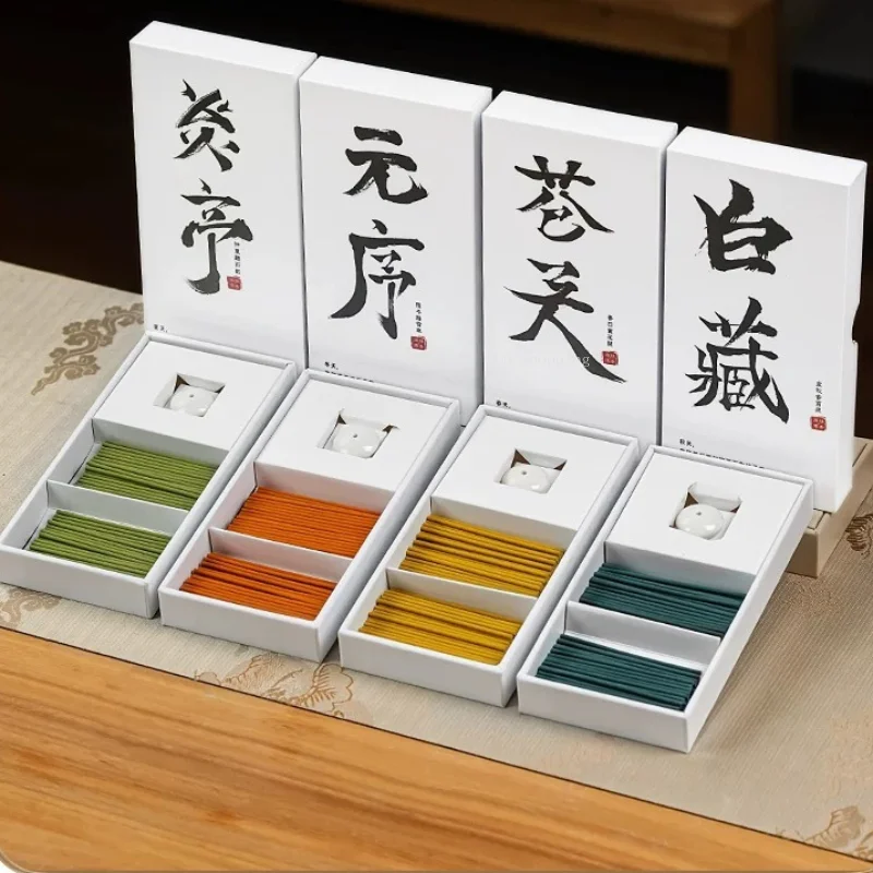 100pcs Boxed Japanese Short Stick Incense Home Bedroom Hotel Tea Room Aromatherapy Air Purification Long-lasting Fragrance