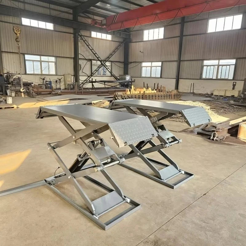 Residential Car Lifts Scissor Design 3500kg Lifting Capacity Double Cylinder Hydraulic Elevators for Home Use Fanake FA-3.5CB