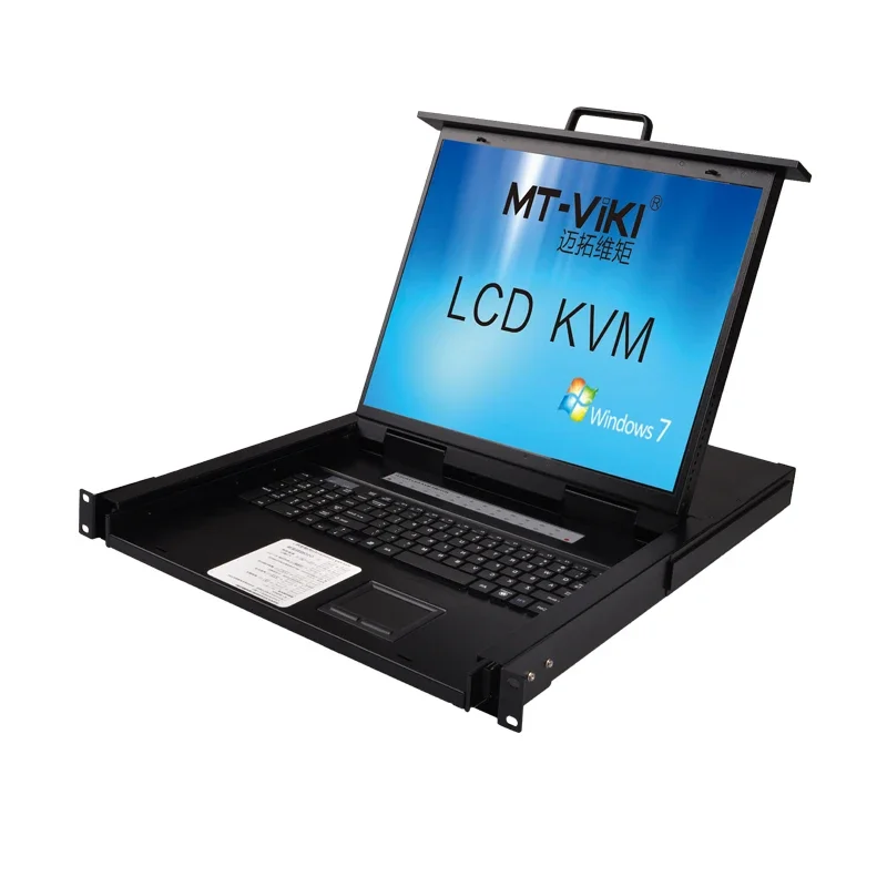 2025 MT-ViKI 19 Inch IP LCD KVM Console Drawer 16 Port VGA, 1U RACK KVM Switch 19'' LCD KVM Switch Over IP view 5