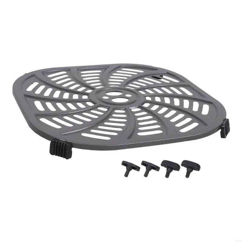 

J1HF 6QT Metal Liners Nonstick Air Fryers Cooking Mats Multifunctional Air Fryers Pad Air Fryers Plate Metal Air Fryers Tray