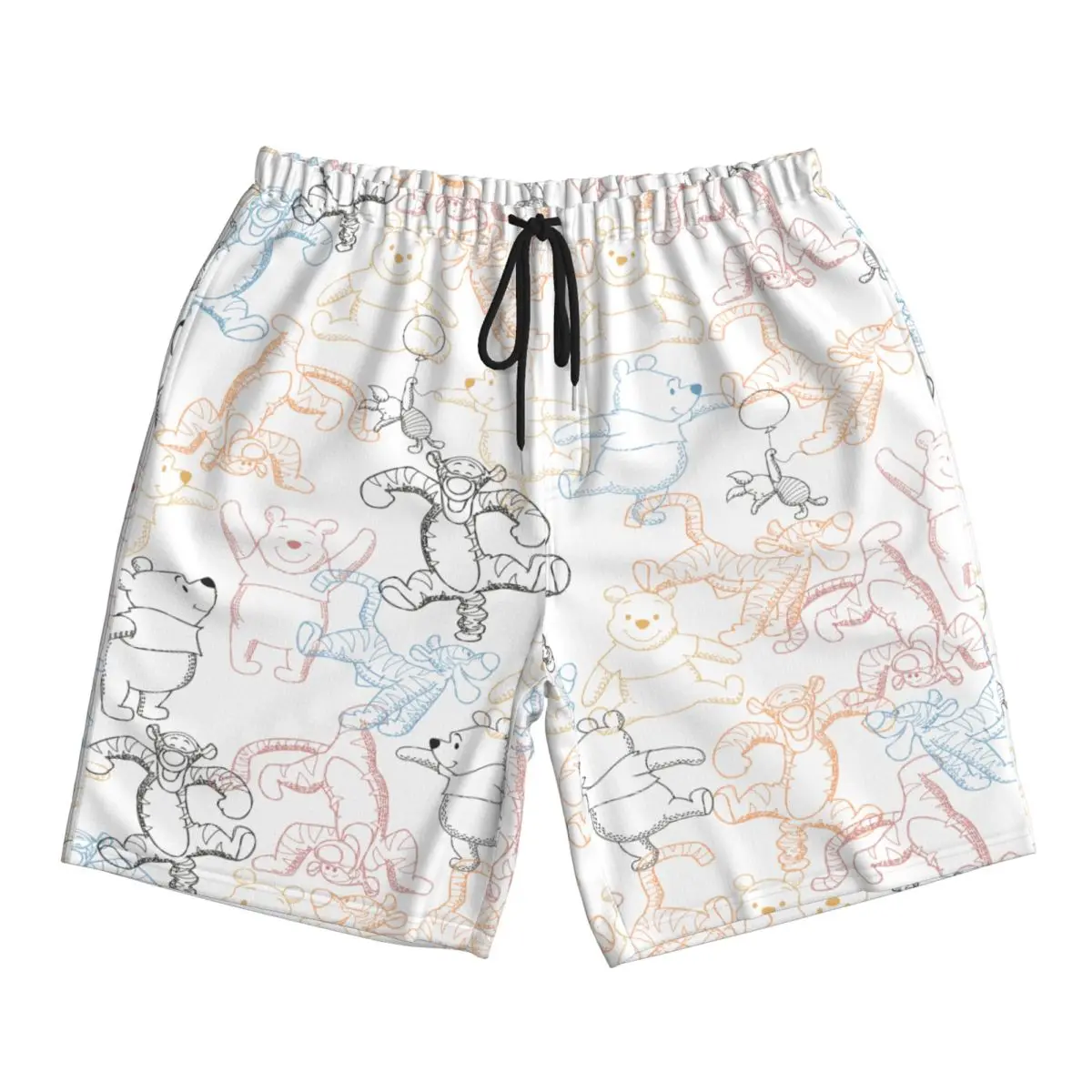 

Винни-Пух, штаны в стиле Харадзюку, женские плавки, пляжные шорты с принтом, новые летние мужские шорты