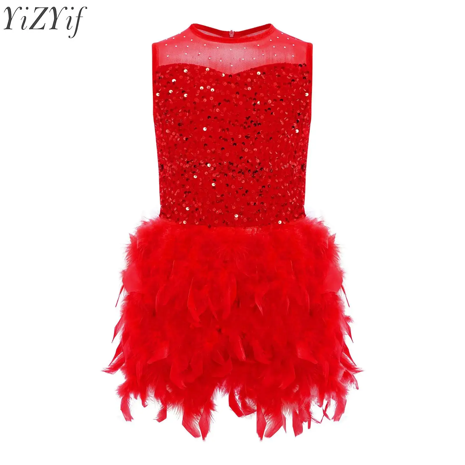 

Детское балетное трико для девочек, костюм балерины, кружевное шифоновое платье-пачка с блестками и вышивкой стразами, лирическое тюлевое платье-пачка, танцевальная одежда